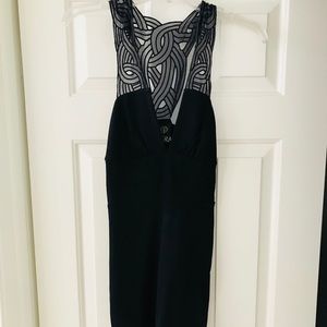 Designer black dress